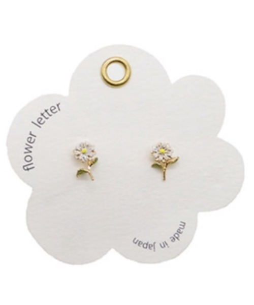 Zoule ピアス ゾーラ：FLOWER LETTER SERIES flower letter2 花