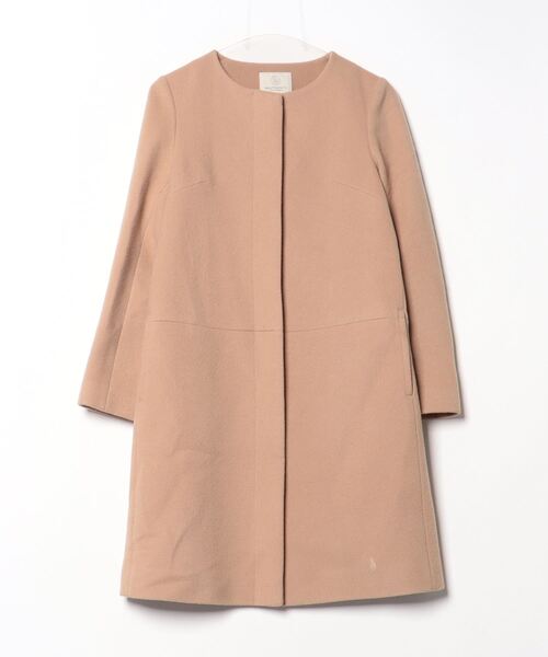 BEAUTY & YOUTH ベージュ ノーカラーコート S BEAUTY＆YOUTH UNITED ARROWS ノーカラーコート SMALL ベージュ