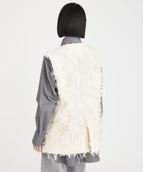 BABYLONE（バビロン） ベスト ジレ ジャガードロングジレ レディース