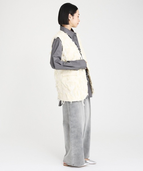 バビロン　ジレ BABYLONE（バビロン） ベスト ジレ コットンダブルクロスジレ