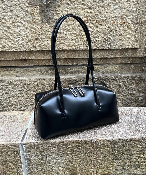 erva キューブショルダーボストン　カンガルー革　美品 DouDou ショルダーバッグ バッグ 「WEB限定」キューブボストン
