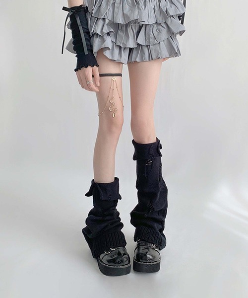 mosox レッグウォーマー 「2025 MOSOX NEW COLLECTION」ダメージレッグ