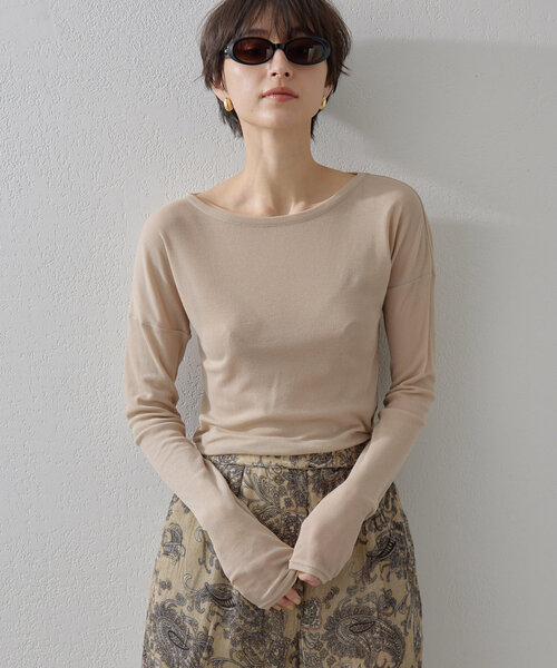 tシャツ 「THE PAUSE」シアーテレコロングTシャツ レディース