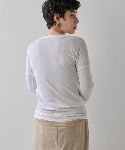 THE PAUSE tシャツ 「THE PAUSE」シアーテレコロングTシャツ