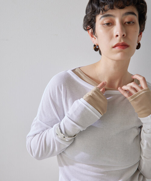 THE PAUSE tシャツ 「THE PAUSE」シアーテレコロングTシャツ