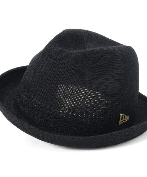 【未使用】NEW ERA ハット フェドーラ ウール メタルピン ブラック XL The Fedora フェドーラ ウール メタルピン ブラック