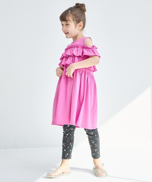 ワンピース 「綿100%」カットアウト フリル ワンピース キッズ 子供服 女の子 | pairmanon | 15