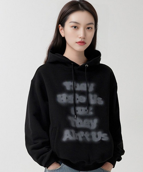 パーカー 「mahagrid/マハグリッド」 AIN’T US BLUR HOODIE/エイント アス ブラー パーカー レディース メンズ