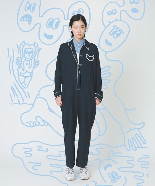 オールインワン 「soduk」circle pocket jumpsuit レディース 
