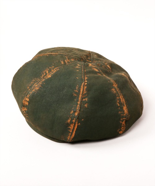 カシラ　CA4LA  帽子　ベレー帽　レトロ　アンティーク CA4LA 帽子 ベレー帽 VINTAGE PAINTED BERET メンズ レディース