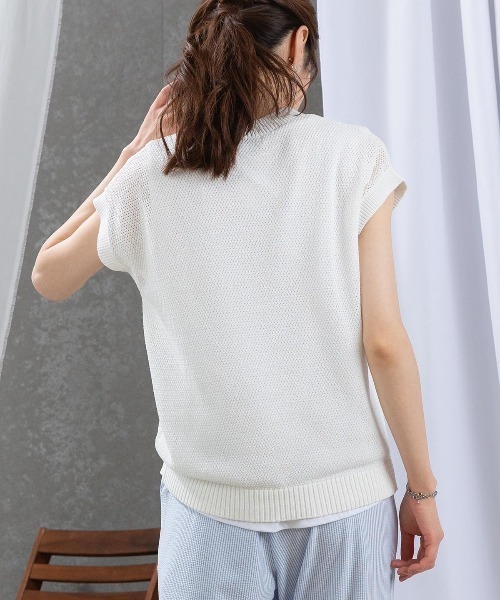 STUDIO PICONE（スタジオピッコーネ） ベスト ジレ 透かし編み刺繍