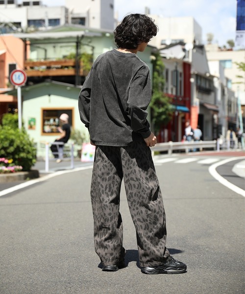 カーゴパンツ HOOK -select- レオパード柄ボリューム切り替えカーブ