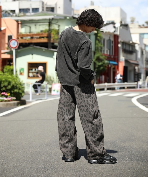 カーゴパンツ HOOK -select- レオパード柄ボリューム切り替えカーブ