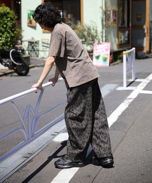 カーゴパンツ HOOK -select- レオパード柄ボリューム切り替えカーブ