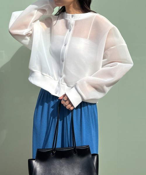 I-SOOK カーディガン 「ISOOK / アイスー」シアーダンボール2way