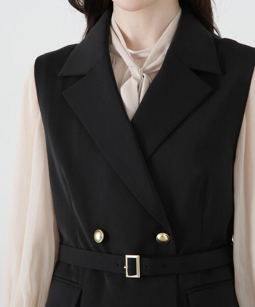 PROPORTION BODY DRESSING ベスト ジレ ベルト付きジレ