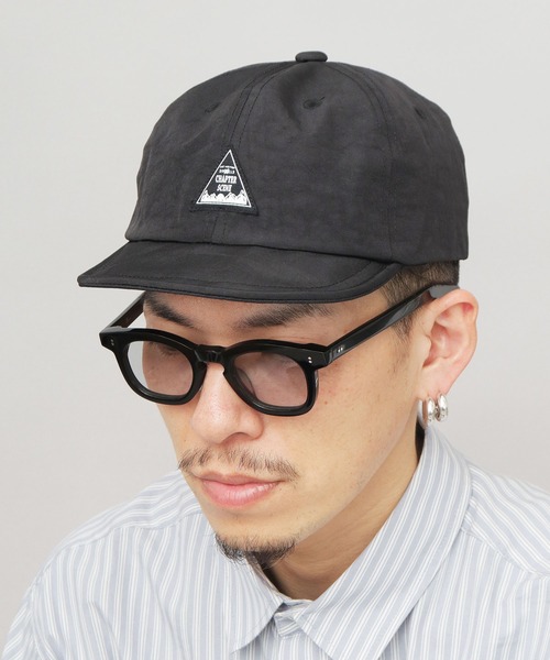 A.M.S. キャップ 帽子 撥水 ムラ染風 ワッシャーナイロン アンパイア