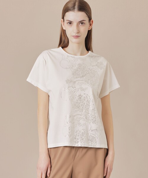tシャツ 「BIBURY FLOWER」ラインバイブリーフラワーＴシャツ レディース