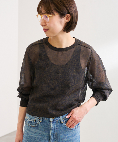 framework ラミーMIXニットロンT FRAMeWORK ニット セーター ラミーMIXニットロンT レディース