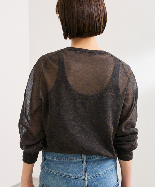 framework ラミーMIXニットロンT FRAMeWORK ニット セーター ラミーMIXニットロンT レディース