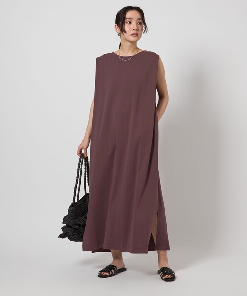 新品 green label relaxing ノースリーブカットソーワンピース green label relaxing ワンピース 「WEB限定」「at ease