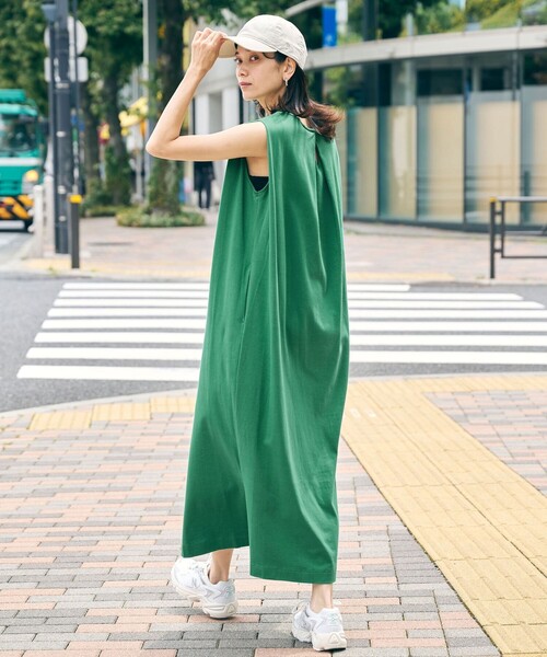 新品 green label relaxing ノースリーブカットソーワンピース green label relaxing ワンピース 「WEB限定」「at ease