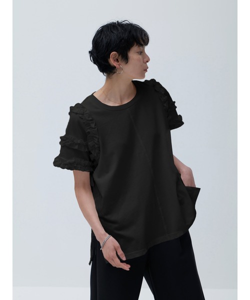 tシャツ フリルバランスTシャツ レディース