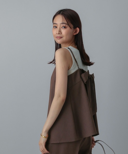 AEWEN MATOPH シャーリングキャミソール AEWEN MATOPH（イウエン マトフ）の「＜AEWEN MATOPH＞ポリエステル