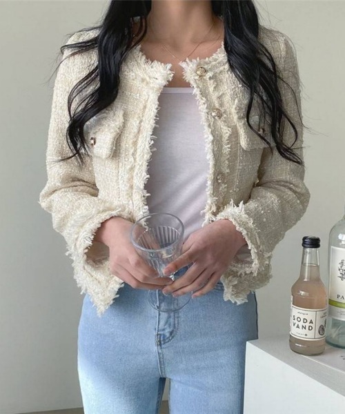 Beststore（ベストストア） ジャケット ノーカラージャケット ツイード