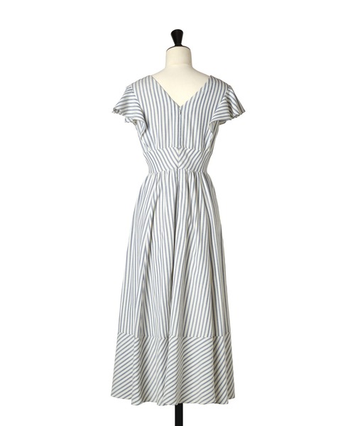 Her lip to ワンピース Kerry Striped Ruffle Dress : ZOZOTOWN
