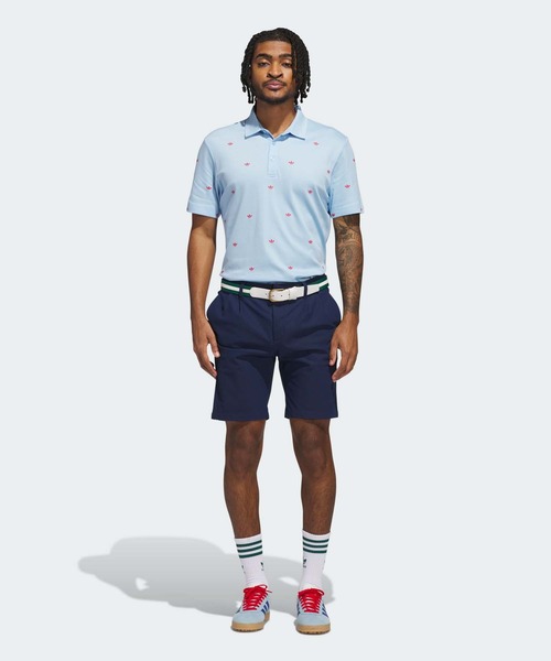 adidas ポロシャツ オリジナルスゴルフ モノグラム 半袖シャツ