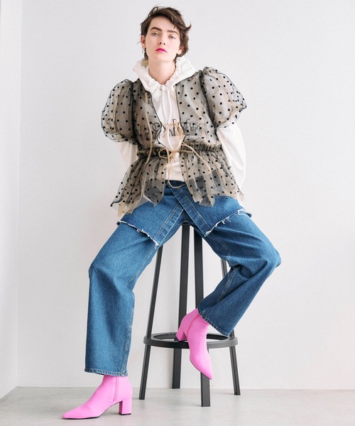 MAISON SPECIAL 「MAISON SPECIAL」 デニムパンツ 38 ブラック