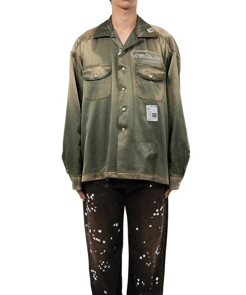 メゾン　ミハラヤスヒロ　オープンカラーシャツ　　サイズ46 メゾン ミハラヤスヒロ オープンカラーシャツ サイズ46