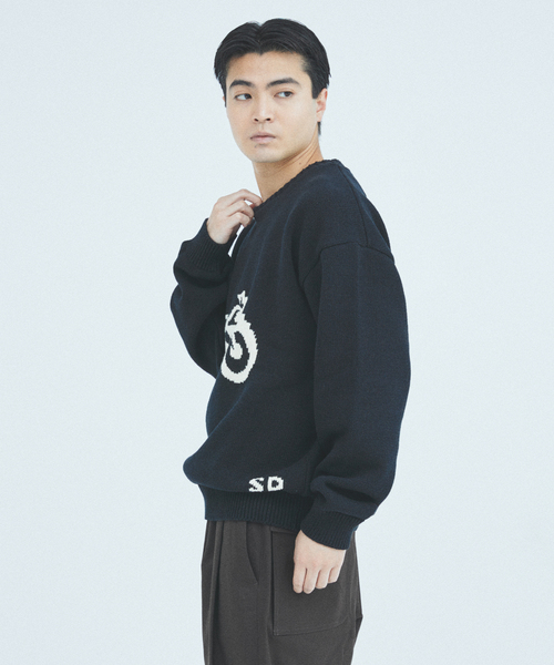○★新品 未使用 エンタイアスタジオ ヘビーニットセーター ワイドスリーブ 黒S 2025年最新】entire studios HEAVY KNIT CREWの人気アイテム - メルカリ