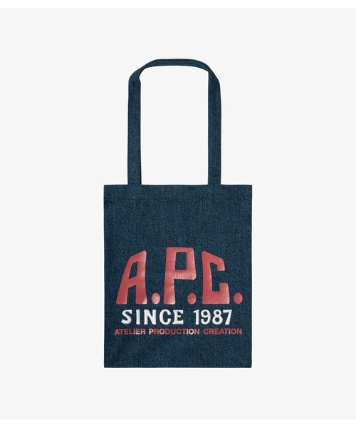 ★大人気☆【A.P.C.】縦長 トートバッグ A.P.C.｜コットン ギンガムチェック 縦長 トートバッグ “TOTE