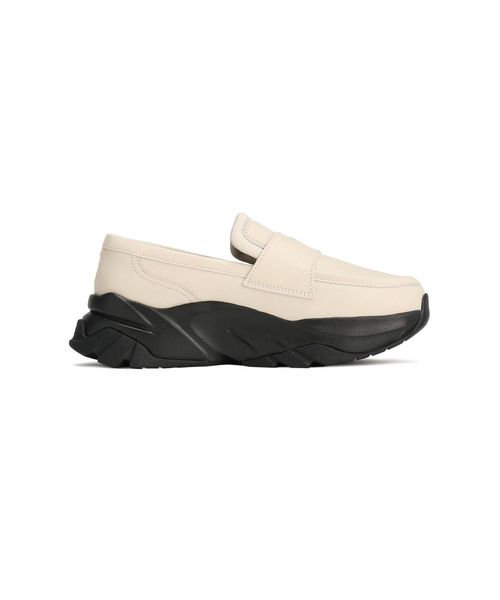【美品】PUMA ローファー　ホワイト　23.0 PUMA LOAFYR WNS ALPINE SNOW-PUMA BLACK （プーマ ローファー