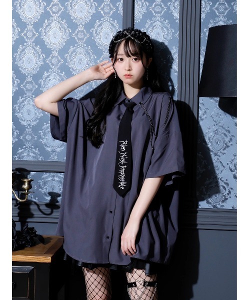 ブラウス シャツ ネクタイ付きシャツ「RL」 レディース RiLi ブラウス シャツ ネクタイ付きシャツ「RL」 レディース