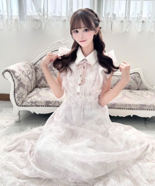 Rojita 花柄半袖ロングワンピース ROJITA ワンピース 花柄ロング半袖ワンピース : ZOZOTOWN Yahoo