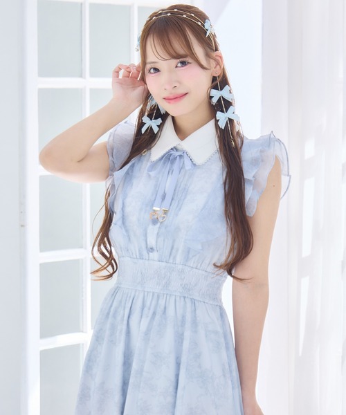 ROJITA（ロジータ） ワンピース フリルスリーブ花柄ロングワンピース