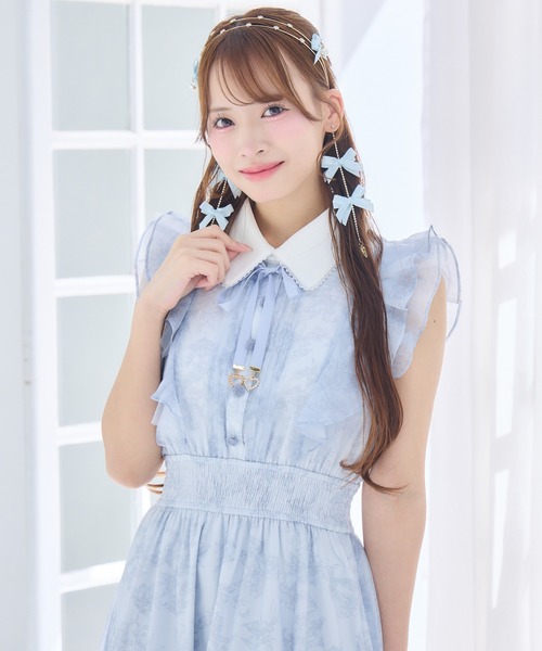 ROJITA（ロジータ） ワンピース フリルスリーブ花柄ロングワンピース