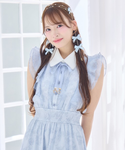 ROJITA（ロジータ） ワンピース フリルスリーブ花柄ロングワンピース