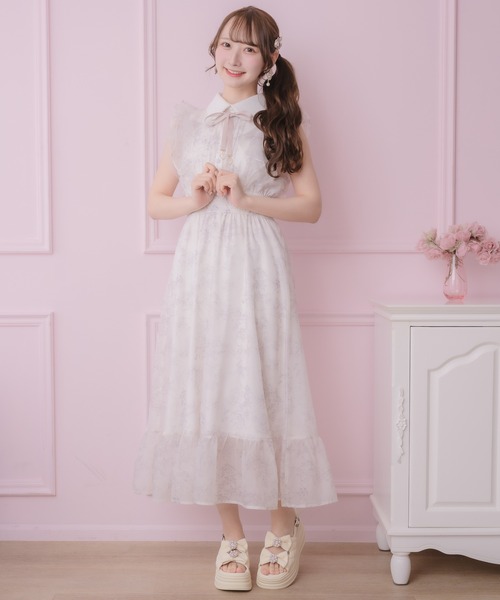 ROJITA（ロジータ） ワンピース フリルスリーブ花柄ロングワンピース