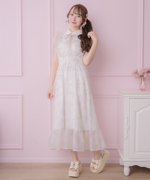 ROJITA（ロジータ） ワンピース フリルスリーブ花柄ロングワンピース