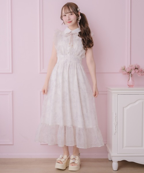 ROJITA（ロジータ） ワンピース フリルスリーブ花柄ロングワンピース