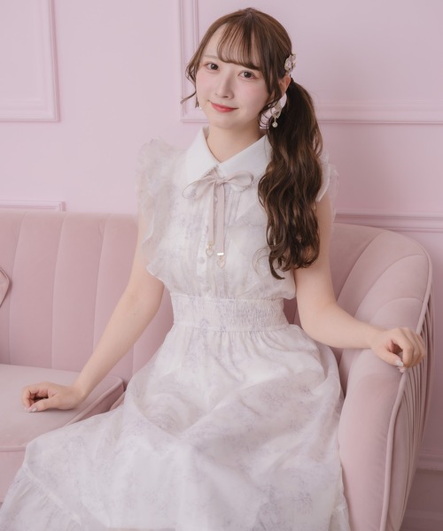 ROJITA（ロジータ） ワンピース フリルスリーブ花柄ロングワンピース