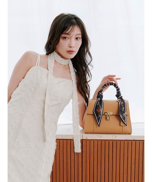 SNIDEL ハンドバッグ ロールカバーパッドロックバッグ