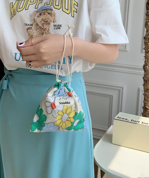 VIBGYOR ポーチ Liaa/花柄 巾着ポーチ A18250 レディース : ZOZOTOWN