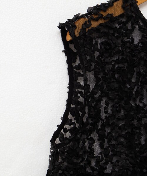 NOLLEY'S（ノーリーズ） ブラウス シャツ フラワーチュールティアード