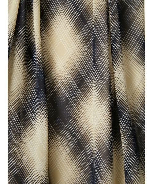 【新品】FRAY I.D セミシアークリアラインワンピース CHECK 1 セミシアークリアラインワンピース(マキシ・ロングワンピース