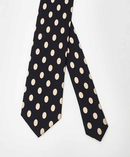 HOLLIDAY&BROWN プリント ドット ストライプ ネクタイ UNITED ARROWS ネクタイ 「HOLLIDAY＆BROWN」ドットプリント